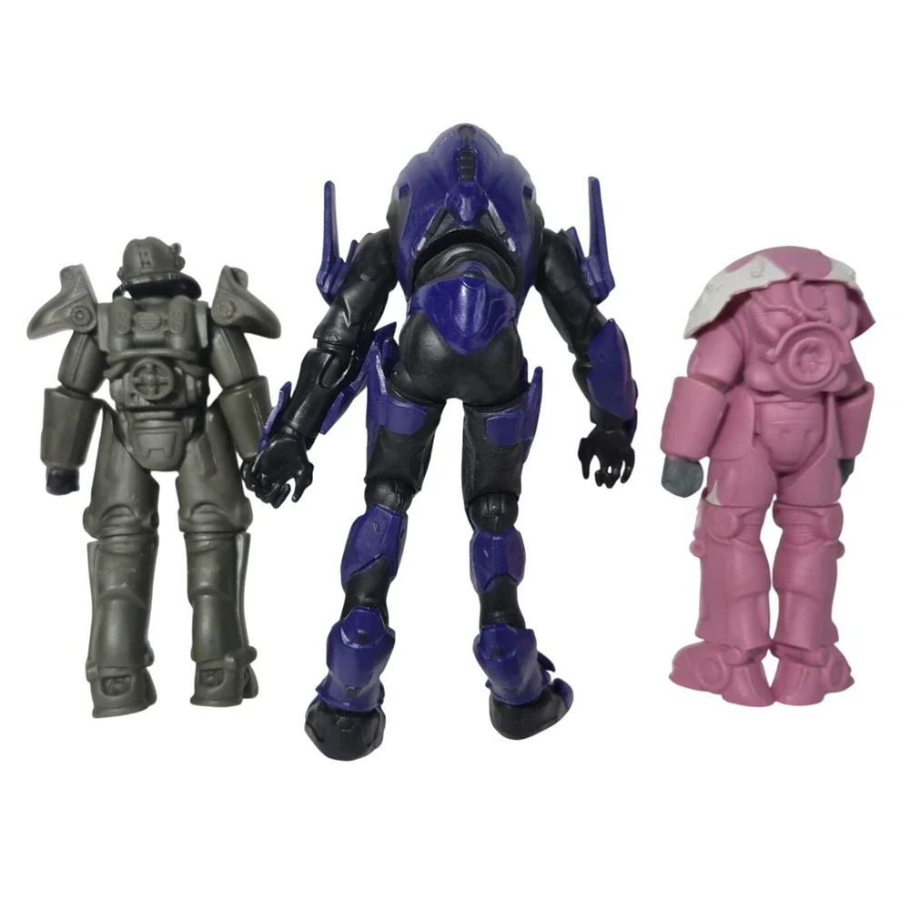 Fallout Series 2 Mega X-01 Hot Rod Pink T-45 Shark Halo Elite Mercenary Lot